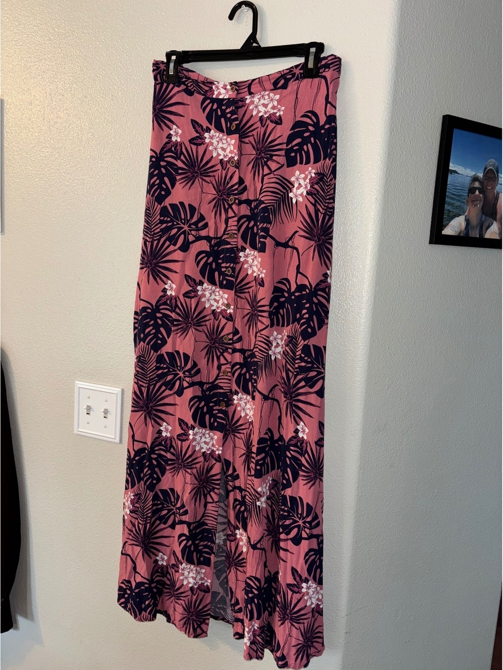ModCloth x Collectif Button Front Tropical Maxi Skirt Size 22